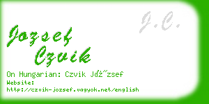 jozsef czvik business card